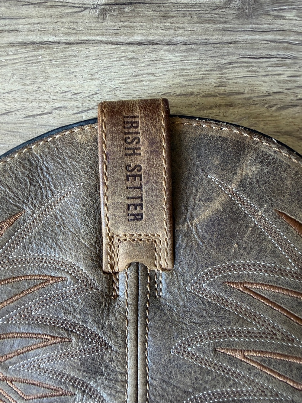 Red Wing Shoes Iris setter Men's Tan Brown Leather Western Work Boots size 9.5 - Picture 10 of 11